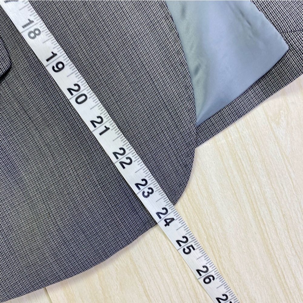 J.Crew Wool Cashmere blend gray check blazer size 8 - Picture 10 of 10